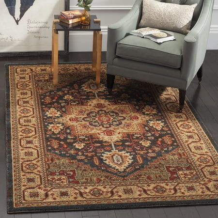 Safavieh Mahal Josephine Oriental Area Rug, Navy/Natural, 5'1" x 7'7"