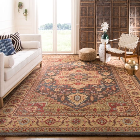 Safavieh Mahal Josephine Oriental Area Rug, Navy/Natural, 8' x 10'