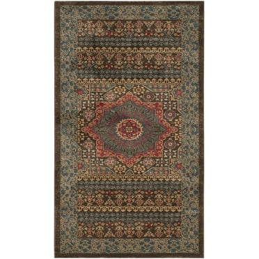 SAFAVIEH Mahal Lidija Oriental Area Rug, Navy/Red, 2'2" x 4'
