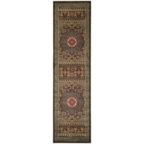 SAFAVIEH Mahal Lidija Oriental Runner Rug, Navy/Red, 2'2" x 8'
