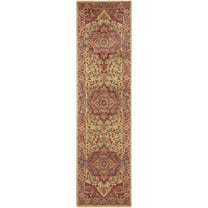 SAFAVIEH Mahal Oswin Oriental Runner Rug, Red/Natural, 2'2" x 8'