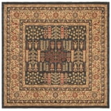 SAFAVIEH Mahal Phylliss Oriental Area Rug, Navy/Natural, 5'1