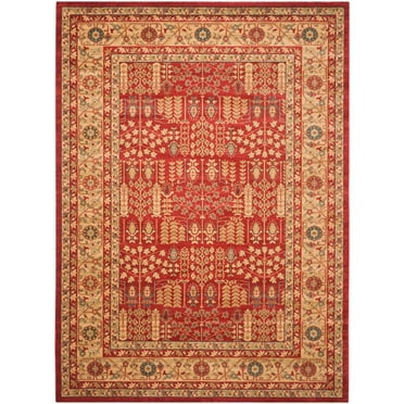 SAFAVIEH Mahal Phylliss Oriental Area Rug, Red/Natural, 8' x 11'