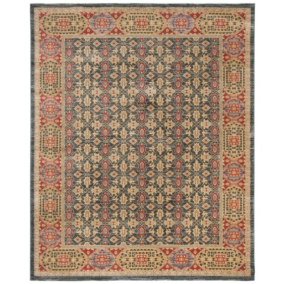 SAFAVIEH Mahal Samson Oriental Area Rug, Light Blue/Red, 2'2" x 4'