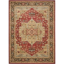 SAFAVIEH Mahal Trecia Oriental Area Rug, Natural/Navy, 8' x 11'
