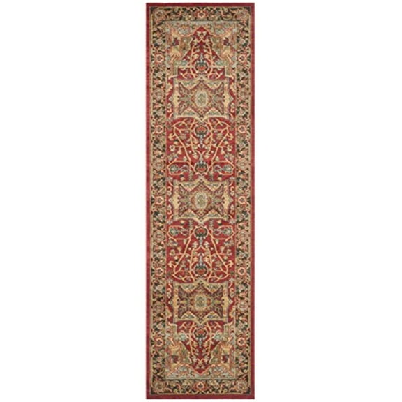 SAFAVIEH Mahal Trecia Oriental Runner Rug, Natural/Navy, 2'2" x 10'