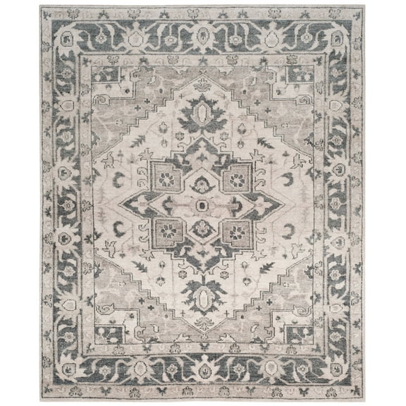 SAFAVIEH Maharaja Mellony Floral Area Rug, Grey/Ivory, 8' x 10'