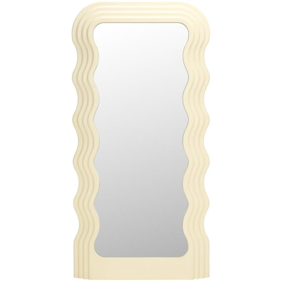 SAFAVIEH Mahya 31.5" x 63.3" White Modern Wall Mirror
