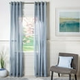 thumbnail image 1 of SAFAVIEH Makena Grommet Curtain Window Panel, 52" x 84", Grey, 1 of 3