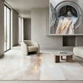 thumbnail image 1 of SAFAVIEH Malibu Alan Abstract Polyester Machine Washable Area Rug, Beige/Gold, 9' x 12', 1 of 13