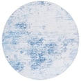 thumbnail image 1 of SAFAVIEH Malibu Dalia Distressed Polyester Area Rug, Beige/Turquoise, 6' x 6' Round, 1 of 7