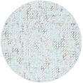thumbnail image 1 of SAFAVIEH Malibu Hyacinth Distressed Polyester Machine Washable Area Rug, Grey/Green, 6' x 6' Round, 1 of 7