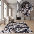 thumbnail image 1 of Safavieh Malibu 8'-0" x 10'-0" Polyester Power Loomed Rug in Black / Brown, 1 of 12