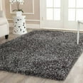 thumbnail image 1 of SAFAVIEH Malibu Marina Confetti Polyester Shag Area Rug, Charcoal, 7' x 7' Square, 1 of 3