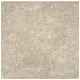 thumbnail image 1 of SAFAVIEH Malibu Marina Confetti Polyester Shag Area Rug, Natural, 5' x 5' Square, 1 of 11