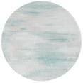 thumbnail image 1 of SAFAVIEH Malibu Zlata Abstract Machine Washable Area Rug, Ivory/Green, 6' x 6' Round, 1 of 7