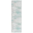 thumbnail image 1 of SAFAVIEH Malibu Zlata Abstract Machine Washable Runner Rug, Ivory/Green, 2'6" x 8', 1 of 7