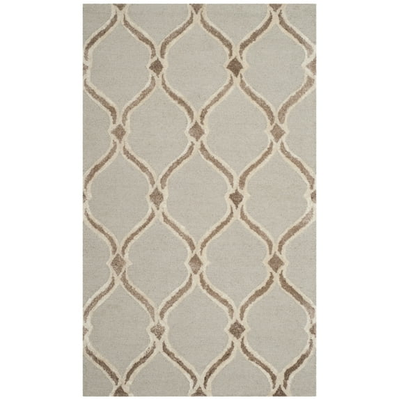SAFAVIEH Manchester Layne Geometric Area Rug, Taupe/Ivory, 3' x 5'