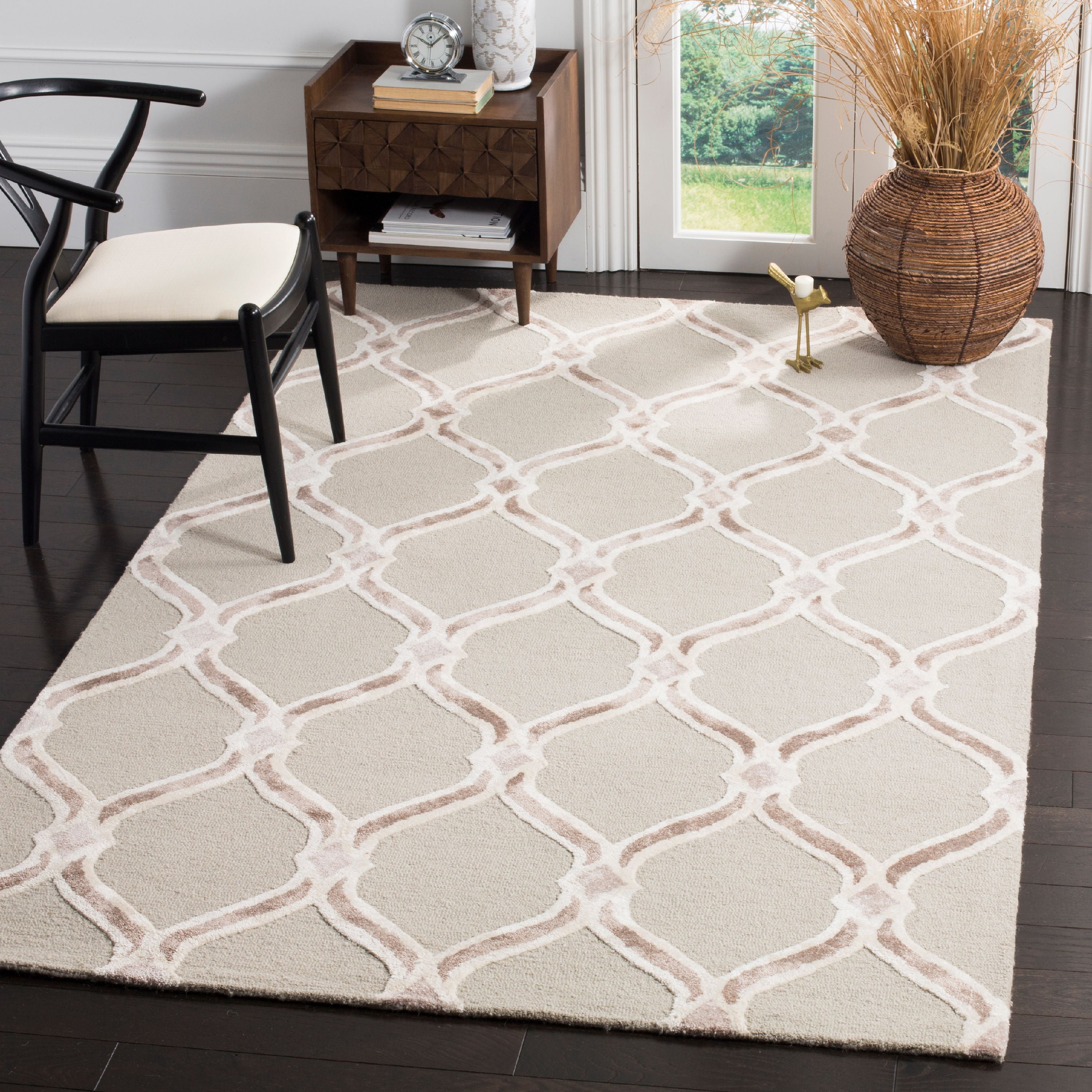 SAFAVIEH Manchester Layne Geometric Area Rug, Taupe/Ivory, 8' x 10'