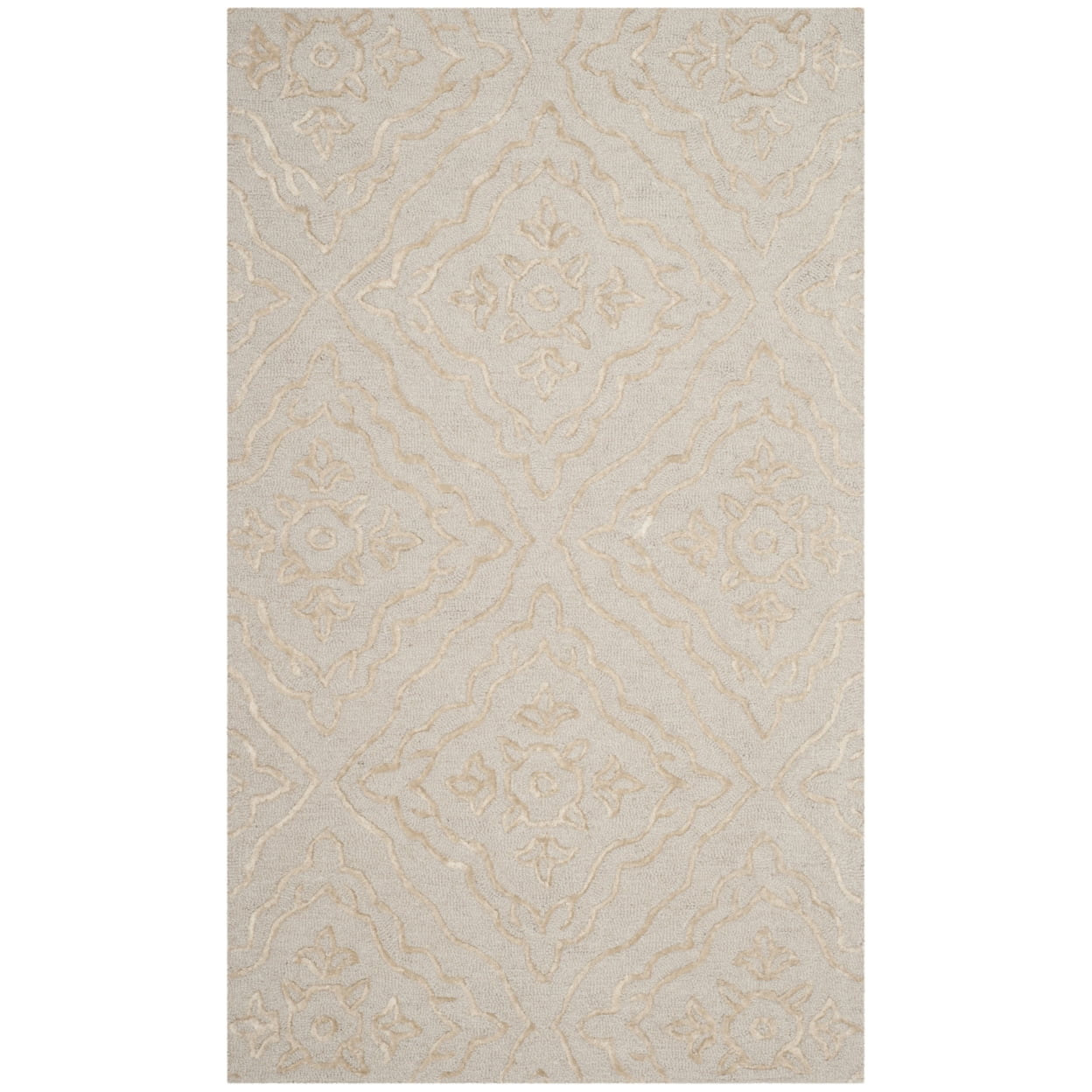 Manchester Light Blue and Taupe Hand Tufted Wool Area Rug