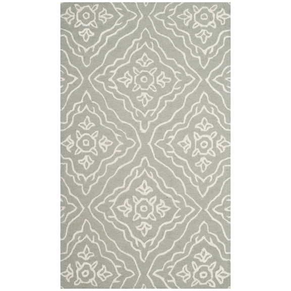 SAFAVIEH Manchester Macy Floral Area Rug, Slate/Ivory, 8' x 10'