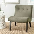 thumbnail image 1 of SAFAVIEH Mandell Transitional Glam Tufted Chair W/ Buttons, Forest Green, 1 of 4