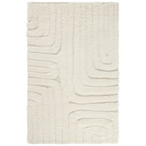SAFAVIEH Manhattan Aisha Geometric Wool Area Rug, Ivory, 8' x 10'