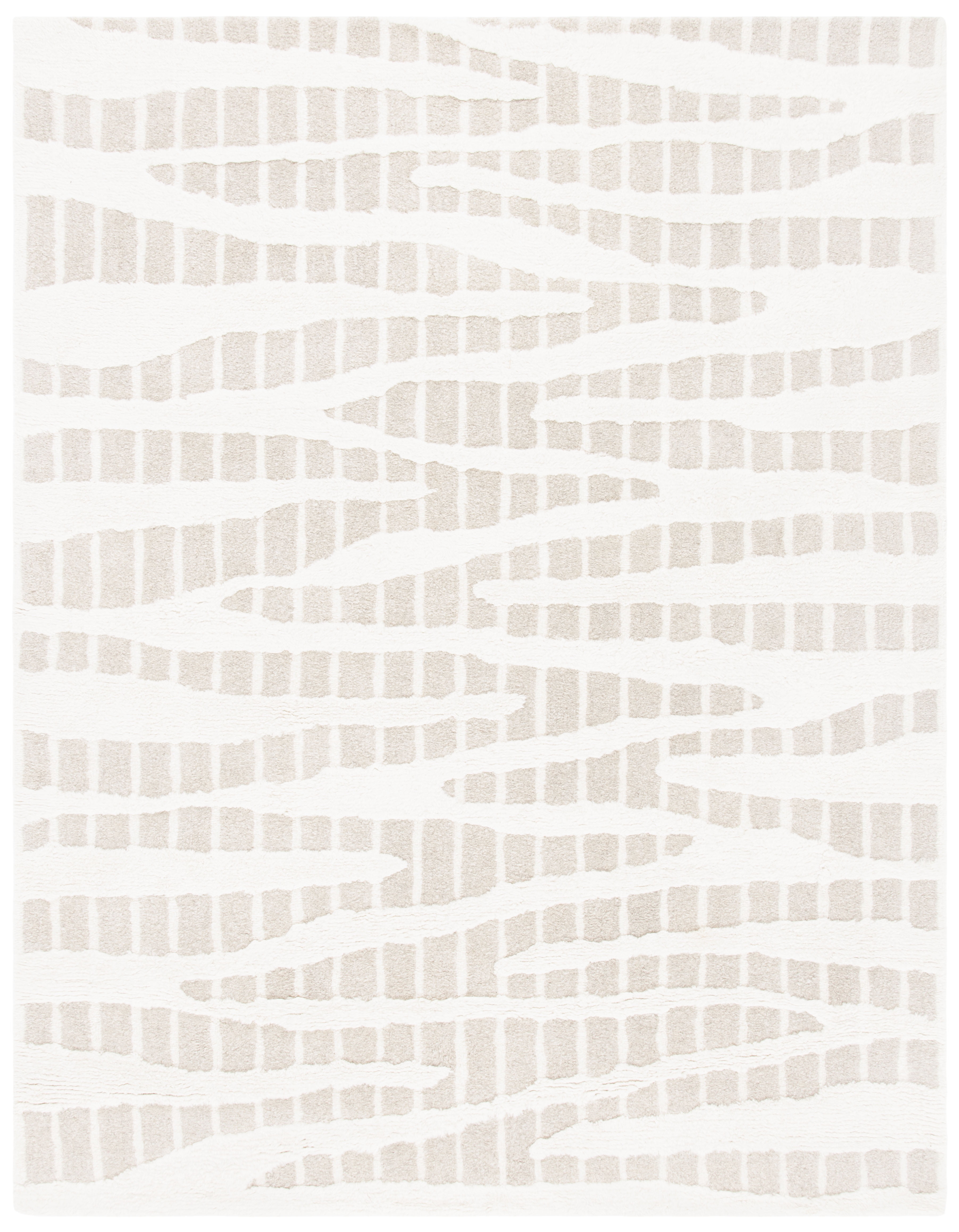 SAFAVIEH Manhattan Alexanndria Striped Area Rug, Beige/Ivory, 8' x 10'