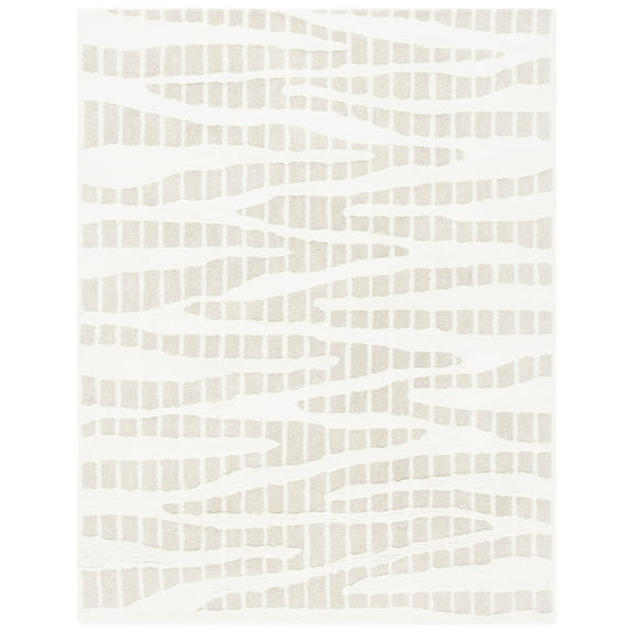 SAFAVIEH Manhattan Alexanndria Striped Area Rug, Beige/Ivory, 8' x 10'