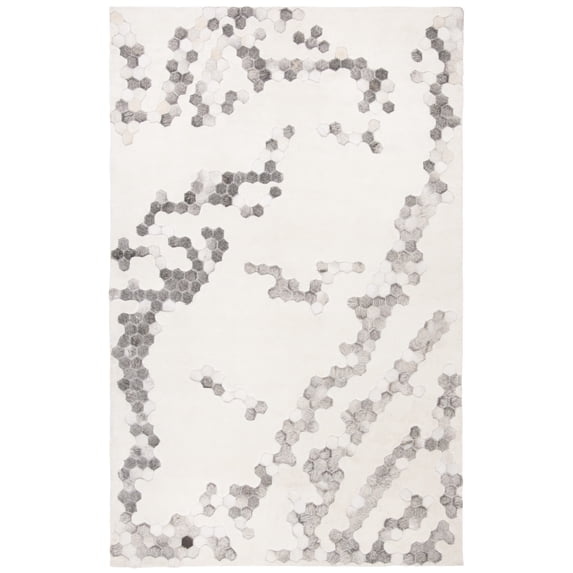 SAFAVIEH Manhattan Atanas Abstract Area Rug, Ivory, 9' x 12'