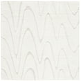 thumbnail image 1 of SAFAVIEH Manhattan Boniface Wavy Striped Area Rug, Ivory/Beige, 6' x 6' Square, 1 of 11