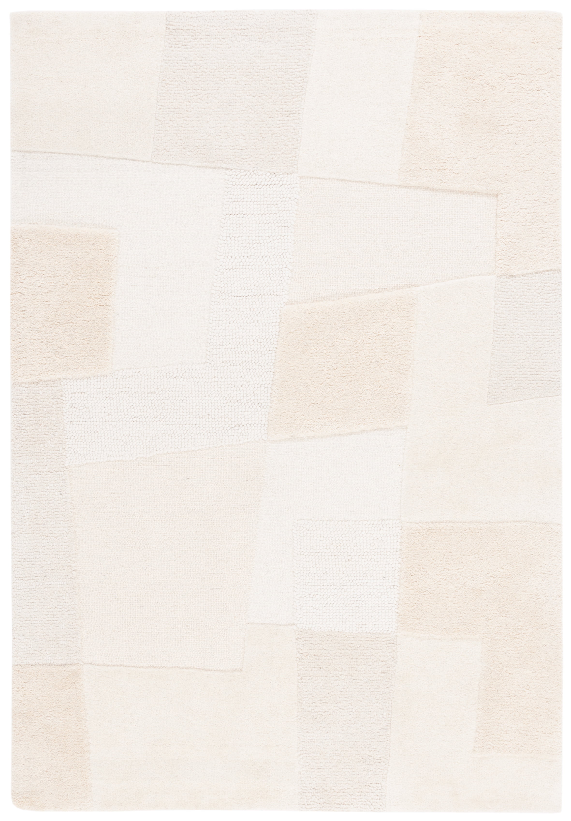 SAFAVIEH Manhattan Eadaoin Geometric Area Rug, Ivory/Beige, 5' x 8'