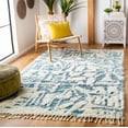 thumbnail image 1 of SAFAVIEH Manhattan Eamon Abstract Distressed Area Rug, Ivory/Blue, 5' x 8', 1 of 9