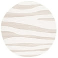 thumbnail image 1 of SAFAVIEH Manhattan Emma Wavy Striped Area Rug, Ivory/Beige, 6' x 6' Round, 1 of 8