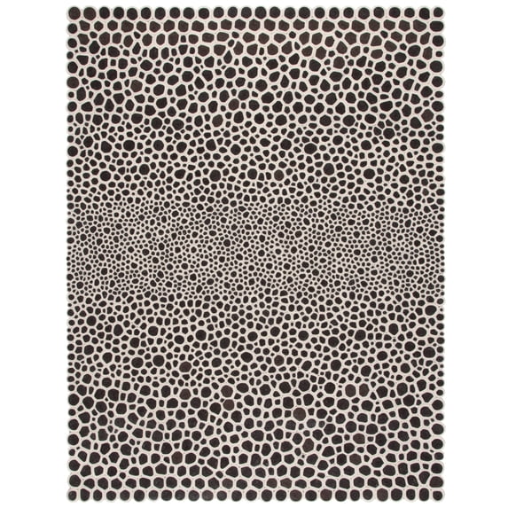 SAFAVIEH Manhattan Ian Geometric Area Rug, Charcoal/Ivory, 9' x 12'