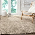 thumbnail image 1 of SAFAVIEH Manhattan Kynaston Solid Wool Shag Area Rug, Grey/Brown, 6' x 9', 1 of 6