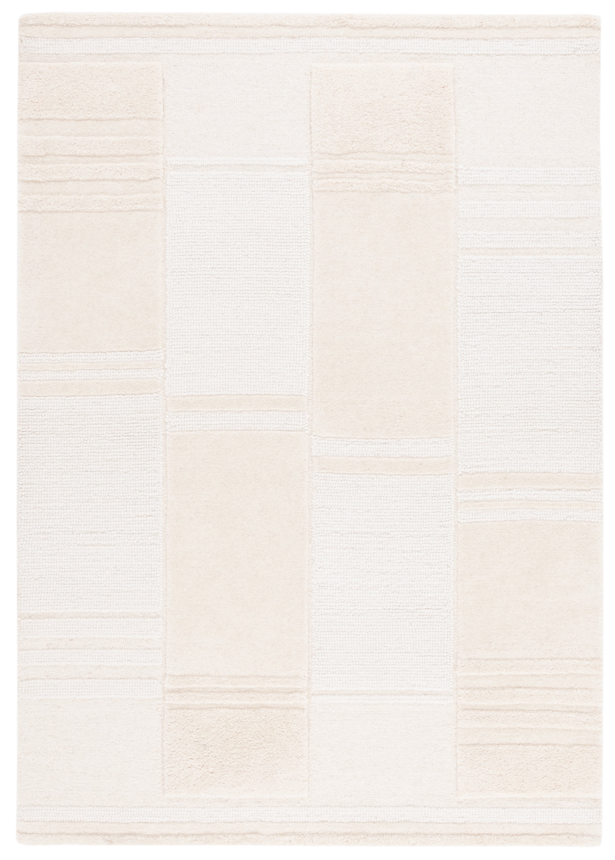 SAFAVIEH Manhattan Marvin Geometric Area Rug, Ivory/Beige, 6' x 9'