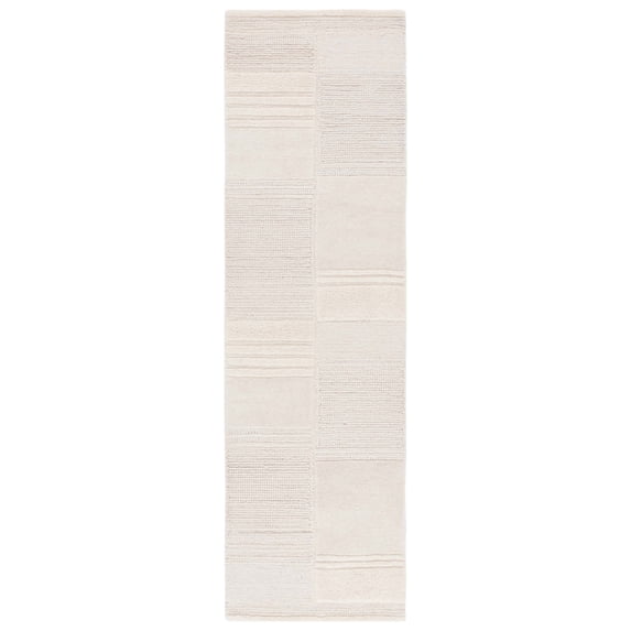 SAFAVIEH Manhattan Marvin Geometric Runner Rug, Ivory/Beige, 2'3" x 8'