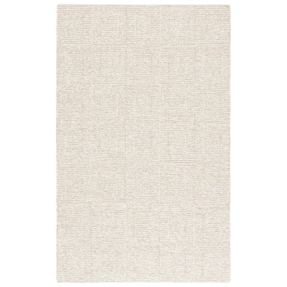 SAFAVIEH Manhattan Meriel Geometric Area Rug, Ivory/Beige, 4' x 6'