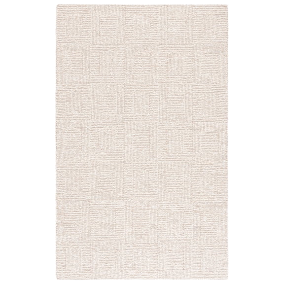 SAFAVIEH Manhattan Meriel Geometric Area Rug, Ivory/Beige, 6' x 9'