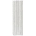 thumbnail image 1 of SAFAVIEH Manhattan Orlando Solid Runner Rug, Ivory/Grey, 2'3" x 8', 1 of 10