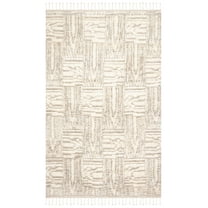 SAFAVIEH Manhattan Rae Abstract Area Rug, Ivory/Grey, 8' x 10'