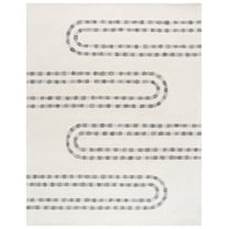 SAFAVIEH Manhattan Rylie Geometric Area Rug, Ivory/Gray, 8' x 10'