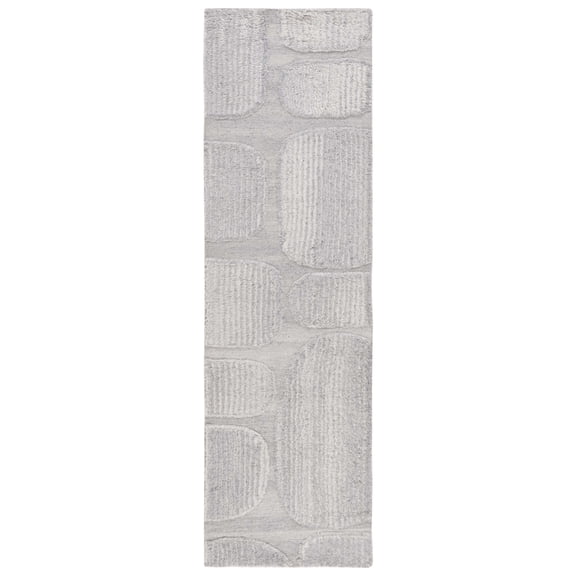 SAFAVIEH Manhattan Sylvia Geometric Runner Rug, Grey, 2'3" x 8'