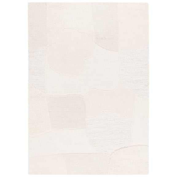 SAFAVIEH Manhattan Thelma Geometric Area Rug, Ivory/Beige, 6' x 9'