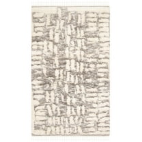 SAFAVIEH Manhattan Wenona Abstract Area Rug, Ivory/Grey, 8' x 10'