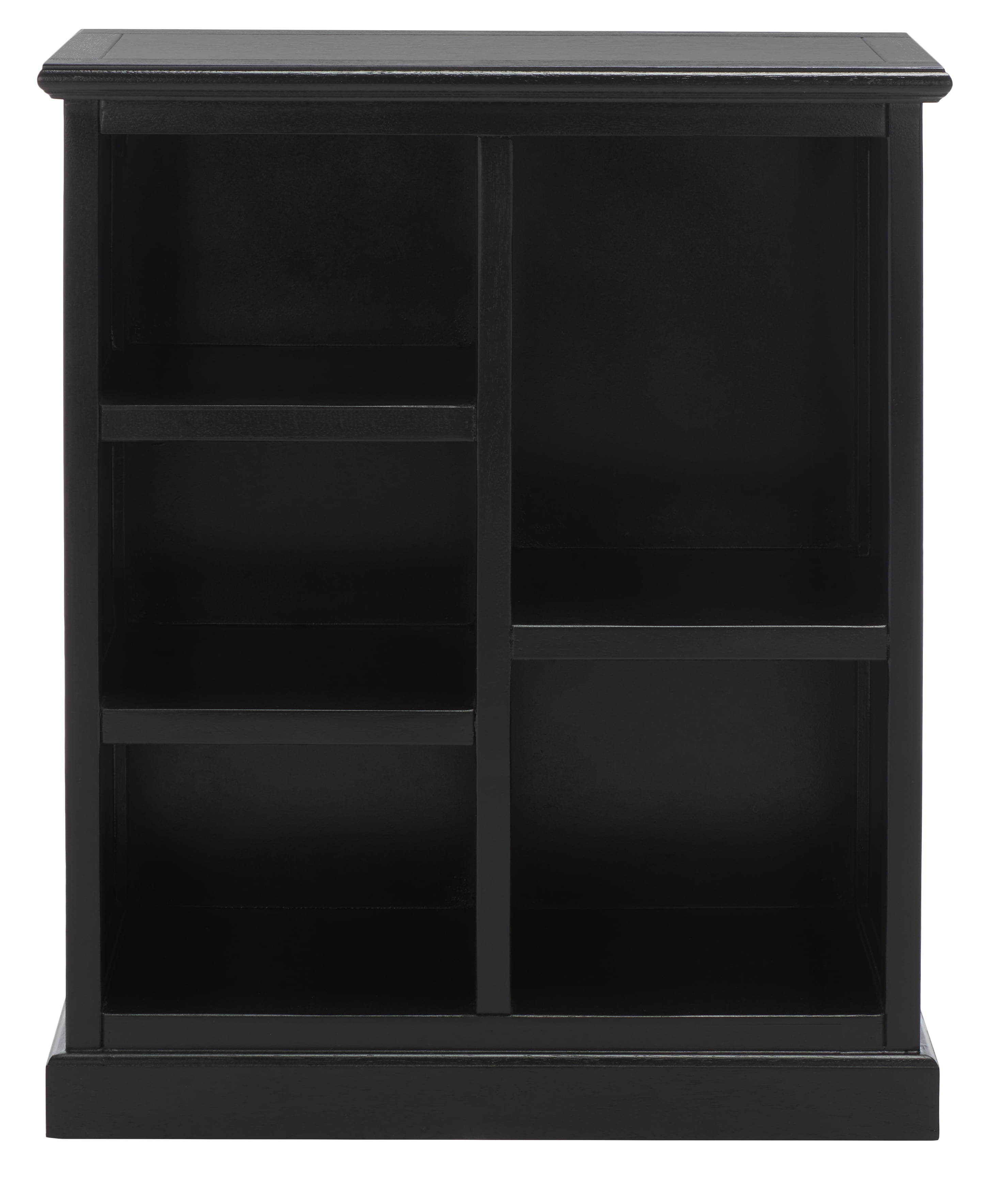 Maralah Black Solid Wood 5-Shelf Cube Bookcase