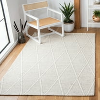 SAFAVIEH Marbella Aditi Diamond Area Rug, Ivory, 8' x 10'