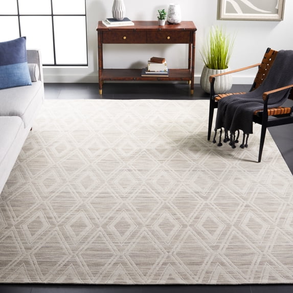 SAFAVIEH Marbella Alicia Geometric Area Rug, Light Brown/Ivory, 2'3" x 4'