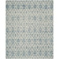 thumbnail image 1 of SAFAVIEH Marbella Alicia Geometric Diamonds Wool Area Rug, Dark Blue/Ivory, 10' x 14', 1 of 10